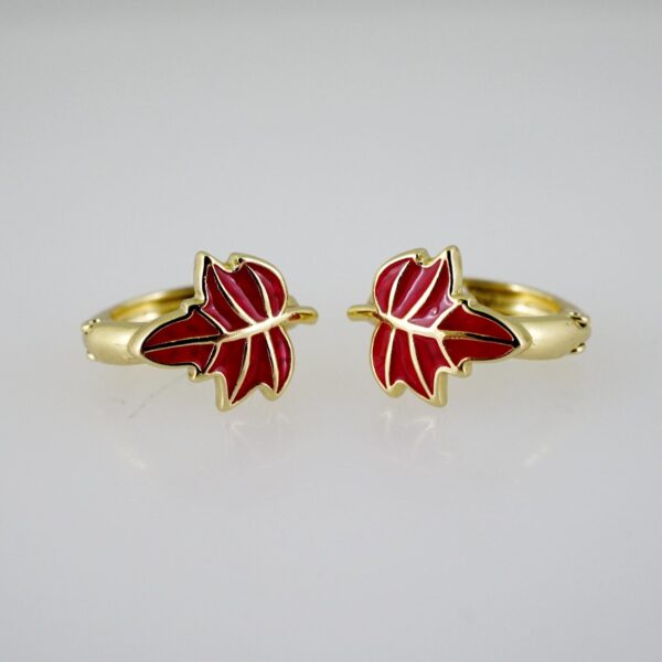 E2635 Earrings - Aretes -Plain - 14K Real Color