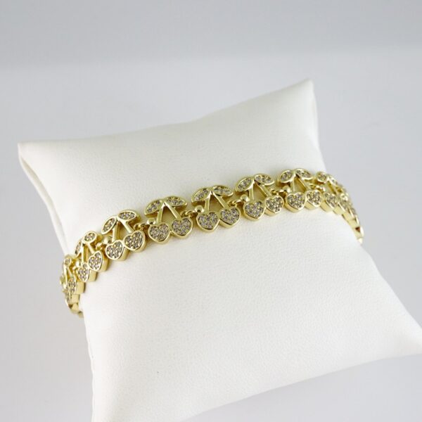 B1735 Bracelet - Pulseras - Zircon Stone - 14K Real Color