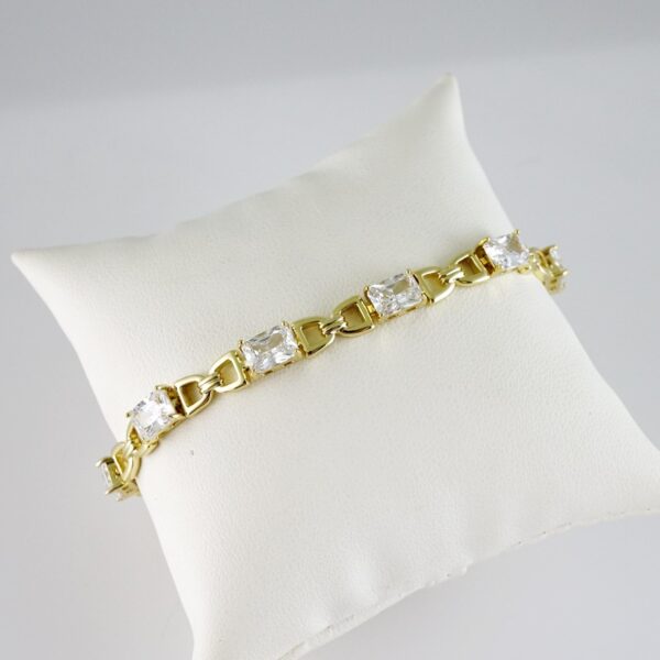 B1736 Bracelet - Pulseras - Zircon Stone - 14K Real Color