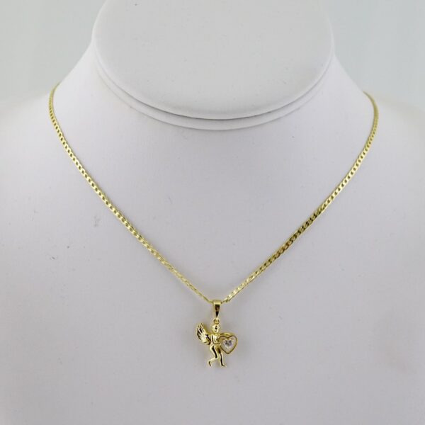 SET1804 Cadenas & Colgantes - Chain - Pendants - Zircon Stone - 14K Real Color - 2mmX45cm