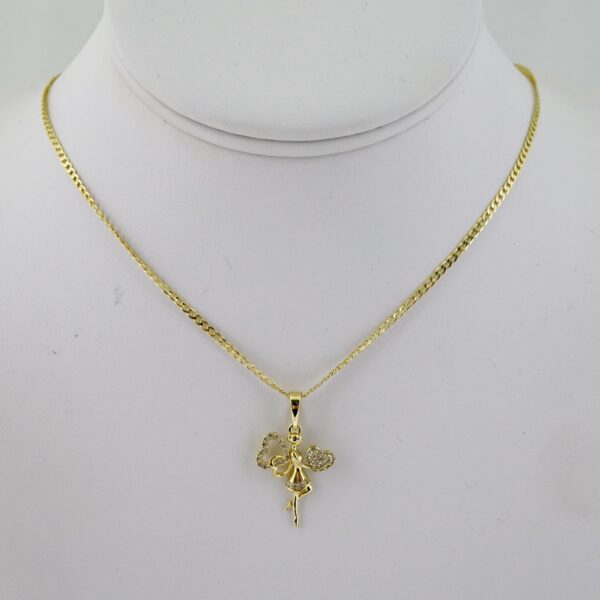 SET1808 Cadenas & Colgantes - Chain - Pendants - Zircon Stone - 14K Real Color - 2mmX50cm