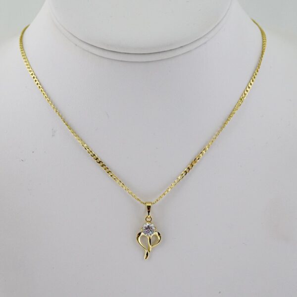 SET1812 Cadenas & Colgantes - Chain - Pendants - Zircon Stone - 14K Real Color - 2mmX50cm