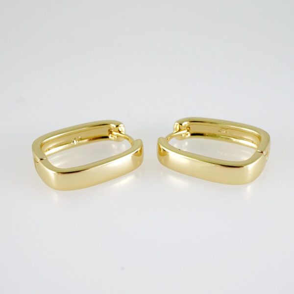 E2667 Earrings - Aretes -Plain - 14K Real Color