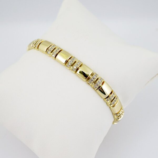 B1711 Bracelet - Pulseras - Zircon Stone - 14K Real Color