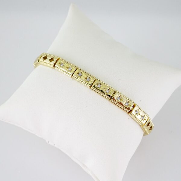 B1746 Bracelet - Pulseras - Zircon Stone - 14K Real Color