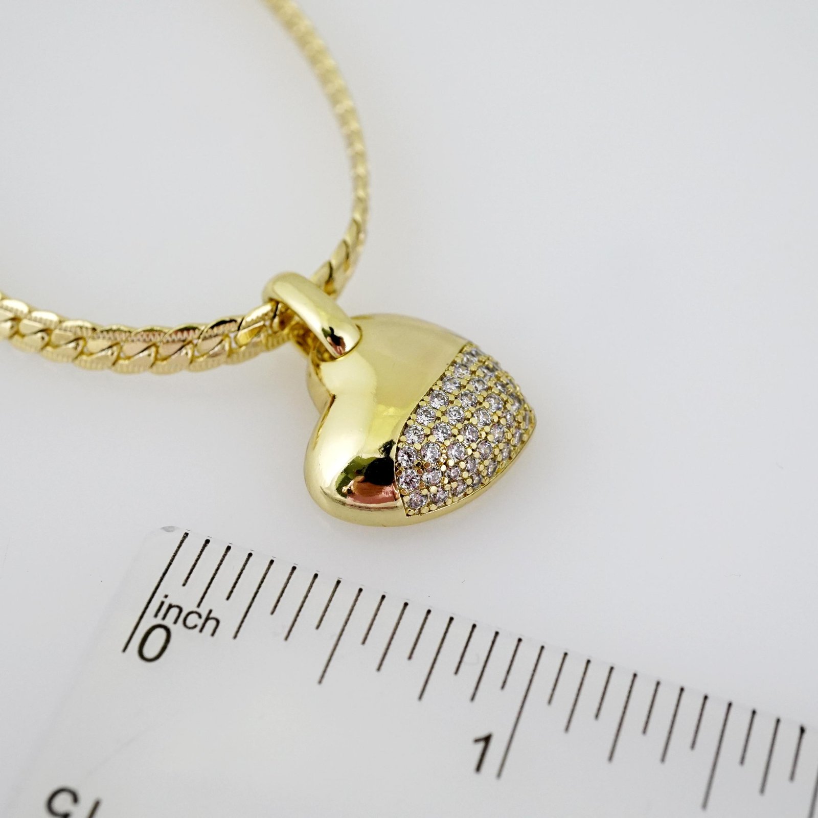 SET1818 Cadenas & Colgantes - Chain - Pendants - Zircon Stone - 14K Real Color - 3mmX45cm - Image 3