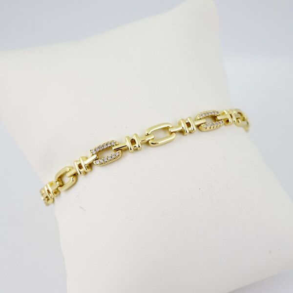 B1721 Bracelet - Pulseras - Zircon Stone - 14K Real Color