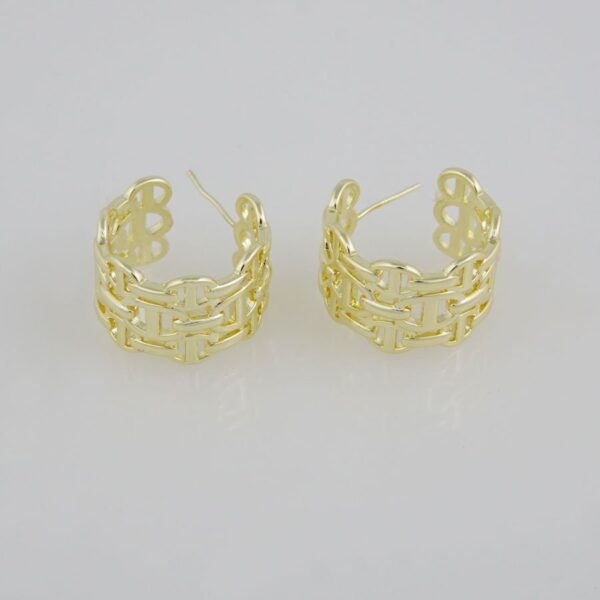 Earrings Woman/ Aretes Dama/ 14K Real Color// E0060