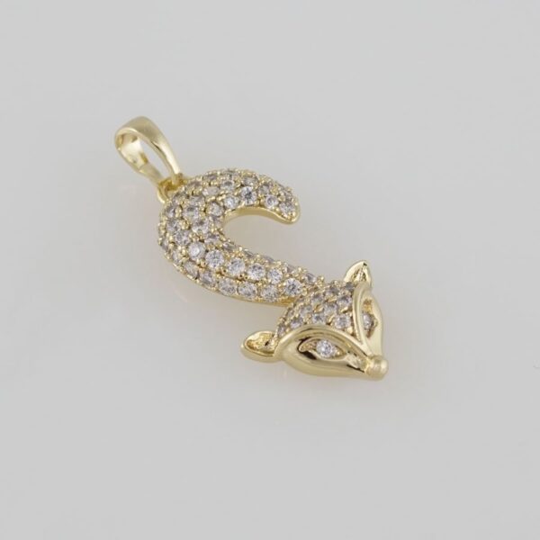 Pendants / Colgantes/  Zircon Stone/  14K Real Color/ Pen0003