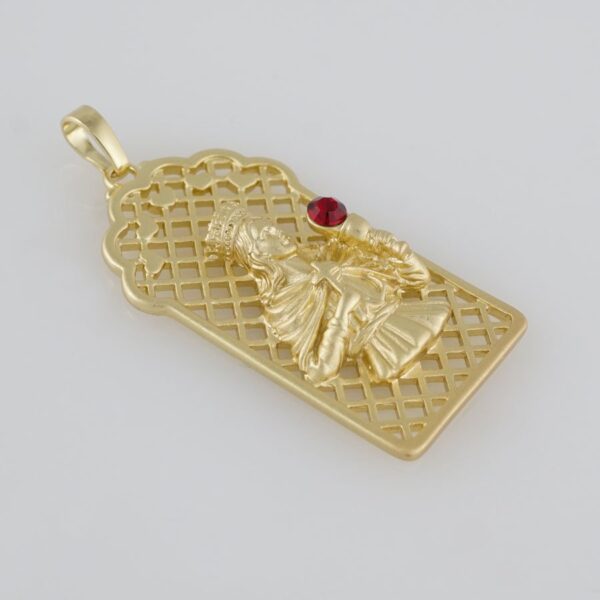 Pendants / Colgante/  14K Real Color/ Sandblasting Pendants / P0025-1