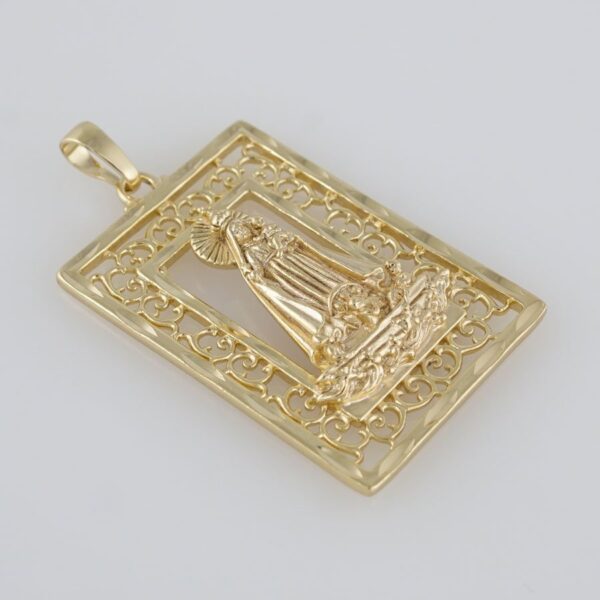 Pendants / Colgante/  14K Real Color/  Zircon Stone/ "CARIDAD DEL COBRE" // PEN0030-1