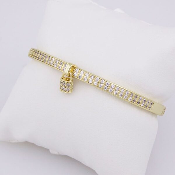 Bangles Woman/ Pulsos Dama/14K Real Color/Zircon Stone// P0081