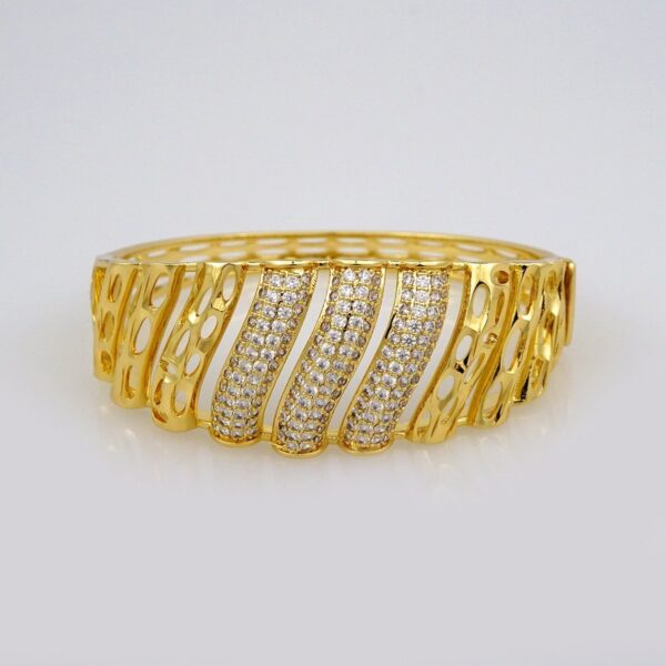 Bangles Women/ Pulsos Dama/  Zircon Stone/  14K Real Color// P231