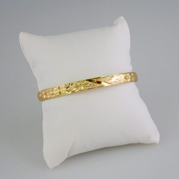 Women Bangles/ Pulsos Dama/Plain/  14K Real Color// P314
