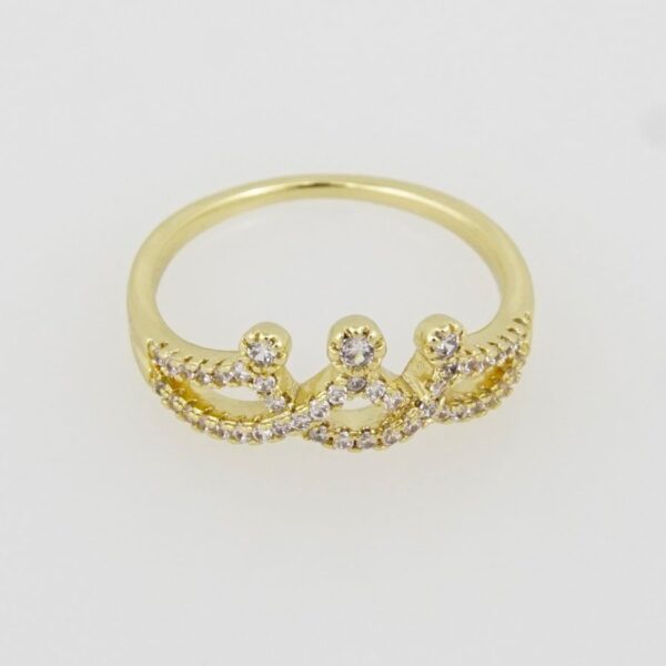R022 Ring - Anillos Damas - 14K Real Color - Zircon Stone