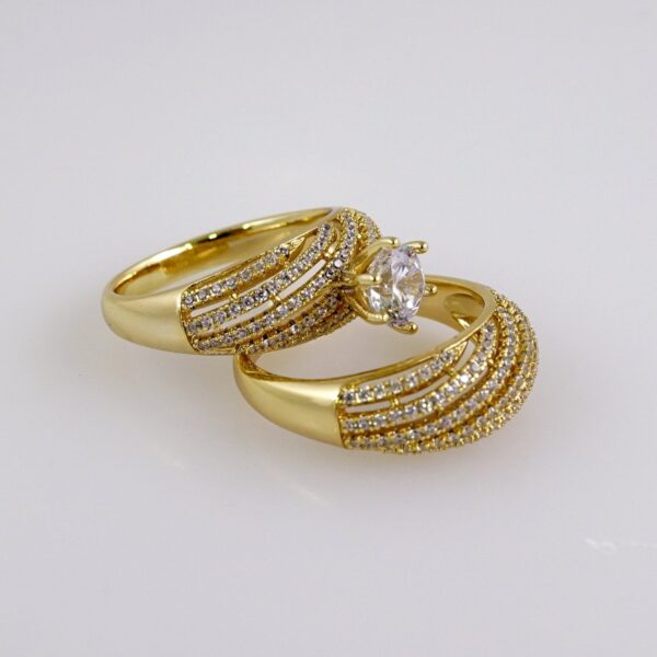 Woman Ring/ Anillos Damas/ Wedding Ring/ Zircon Stone/ 14K Real Color// R092E