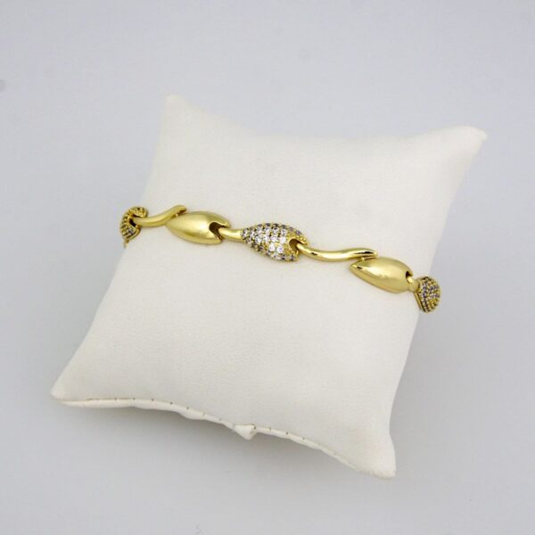 Bracelets Woman/ Pulseras Dama/ Zircon Stone/ 14K Real Color// B0095