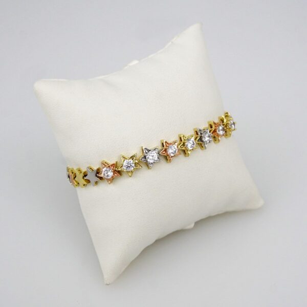 Bracelets Woman/ Pulseras Dama/  Zircon Stone/  14K Real Color///B0108