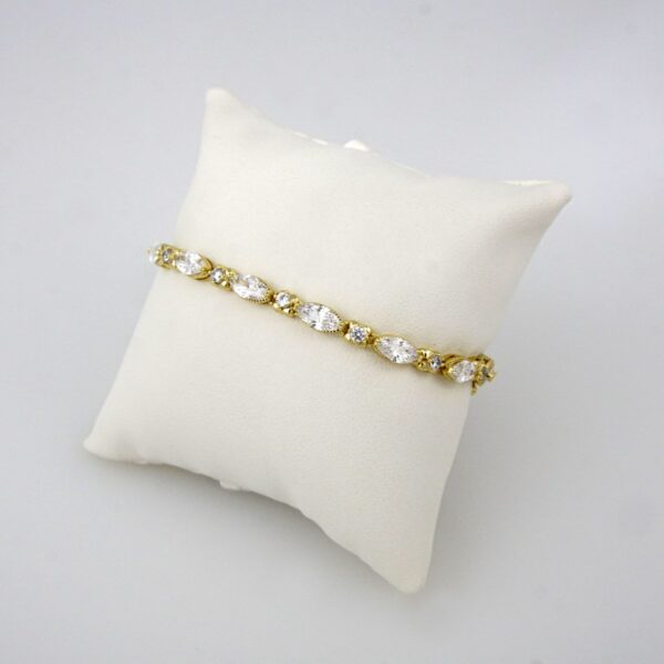 Bracelets Woman/ Pulseras Dama/ Zircon Stone/ 14K Real Color//B0125