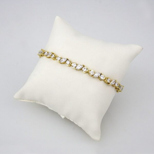 Bracelets Woman/ Pulseras Dama/ Zircon Stone/ 14K Real Color//B0126