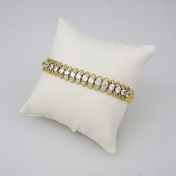 Bracelets Woman/ Pulseras Dama/ Zircon Stone/ 14K Real Color//B0128