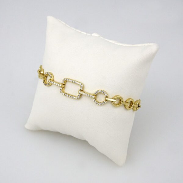 Bracelets Woman/ Pulseras Dama/ Zircon Stone/  14K Real Color //B0135