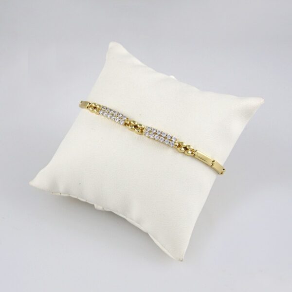 Bracelets Woman/ Pulseras mujer/  Zircon Stone/  14K Real Color// B0179