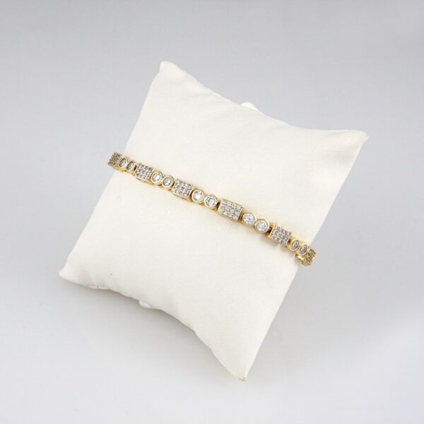 Bracelets Woman/ Pulseras mujer/  Zircon Stone/ 14K Real Color// B0181