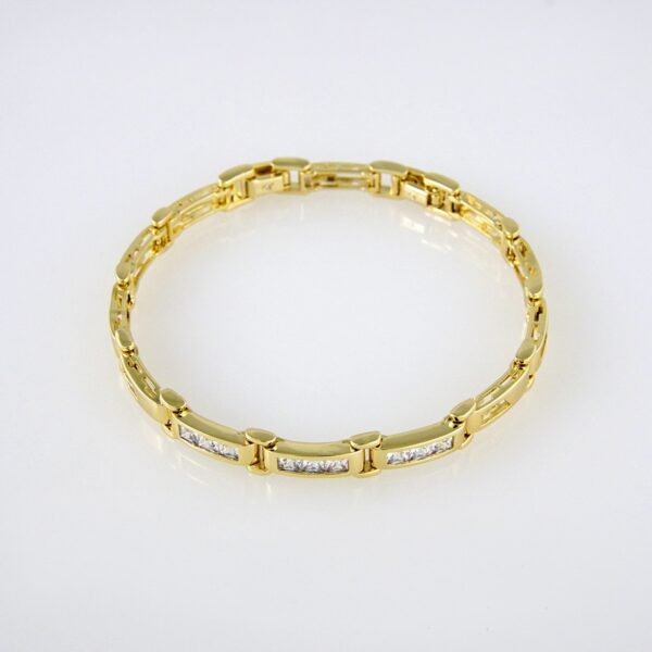 Bracelets Woman/ Pulseras Dama/ Zircon Stone/14K Real Color// B0198