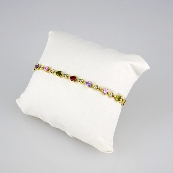 Bracelets Woman/ Pulseras mujer/  Zircon Stone/  14K Real Color// B0212