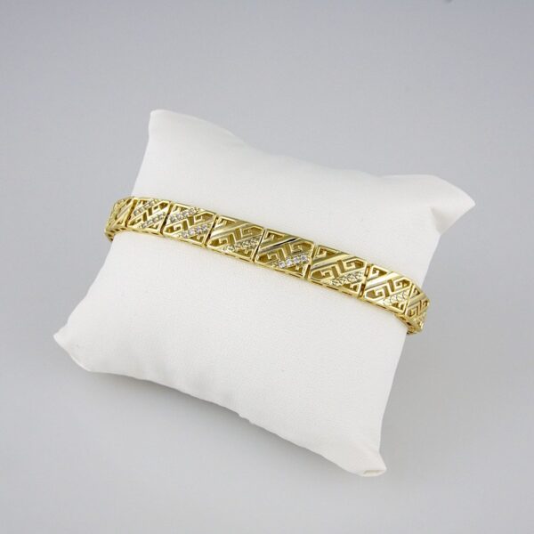 Bracelets Woman/ Pulseras mujer/  Zircon Stone/  14K Real Color// B0220