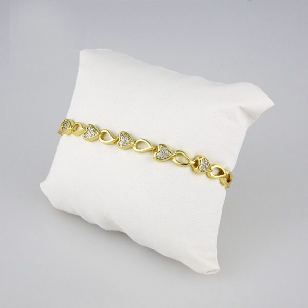 Bracelets Woman/ Pulseras mujer/  Zircon Stone/  14K Real Color// B0222