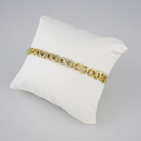 Bracelets Woman/ Pulseras mujer/  Zircon Stone/  14K Real Color// B0224