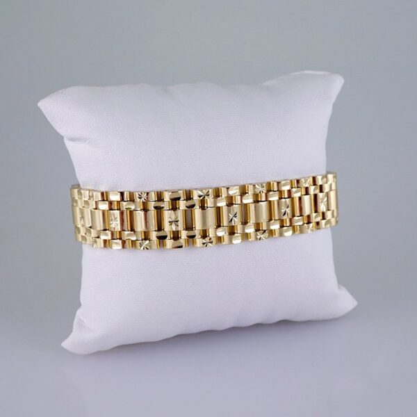 Women Bracelets/ Pulseras Dama/  Plain/  14K Real Color// B1016