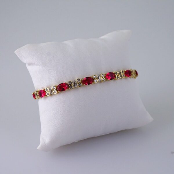 Women Bracelets/ Pulseras Dama/  Zircon Stone/  14K Real Color// B1034