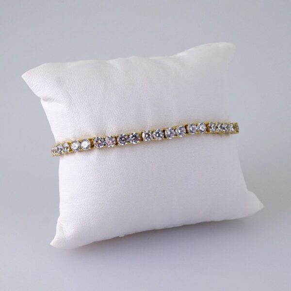 Women Bracelets/ Pulseras Dama/  Zircon Stone/  14K Real Color// B1035