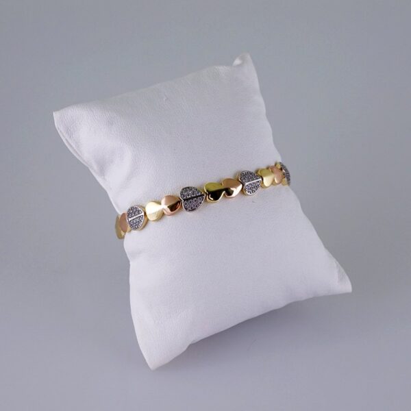 Women Bracelets/ Pulseras Dama/  Zircon Stone/  Three Color// B1050