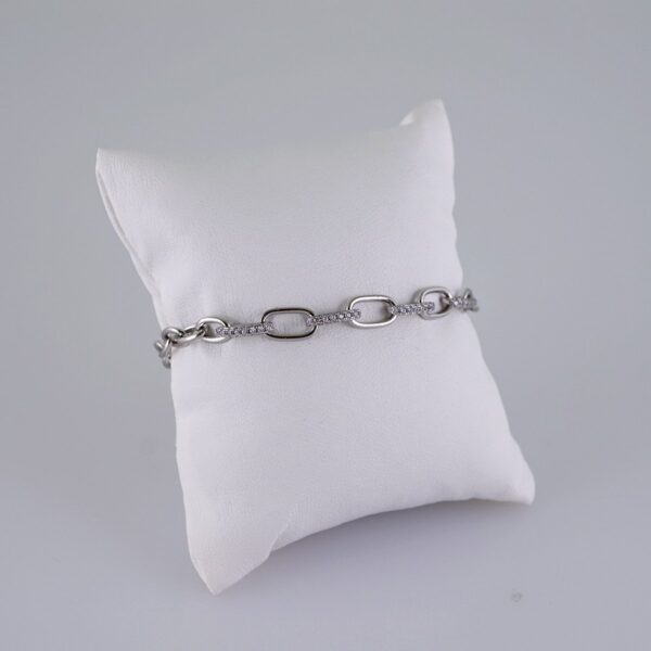 Women Bracelets/ Pulseras Dama/  Zircon Stone/  Silver Color// B1058