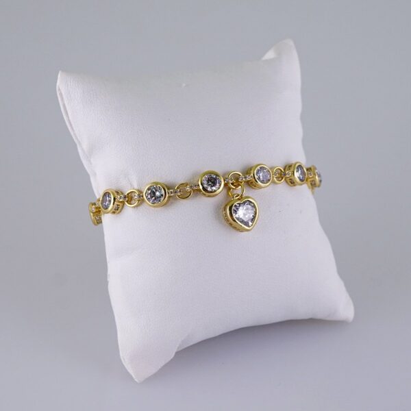 Women Bracelets/ Pulseras Dama/  Zircon Stone/  14K Real Color// B1061
