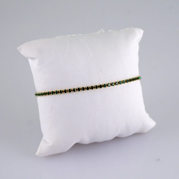 Women Bracelets/ Pulseras Dama/  Zircon Stone/  14K Real Color// B1080