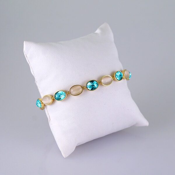 Bracelets Women/ Manillas Mujer/  14K Real Color/  Zircon Stone// B1094