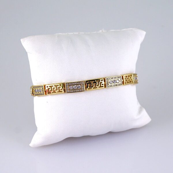Women Bracelets/ Pulseras Dama/  Zircon Stone/  14K Real Color// B1102