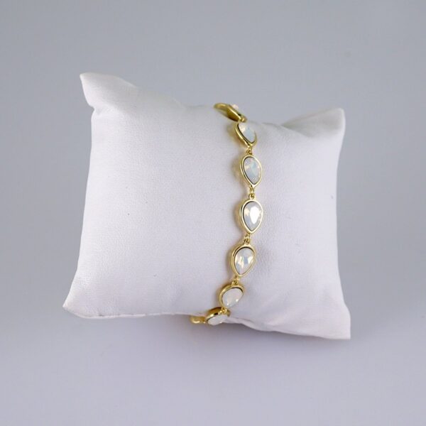 Women Bracelets/ Pulseras Dama/  Zircon Stone/  14K Real Color// B1105