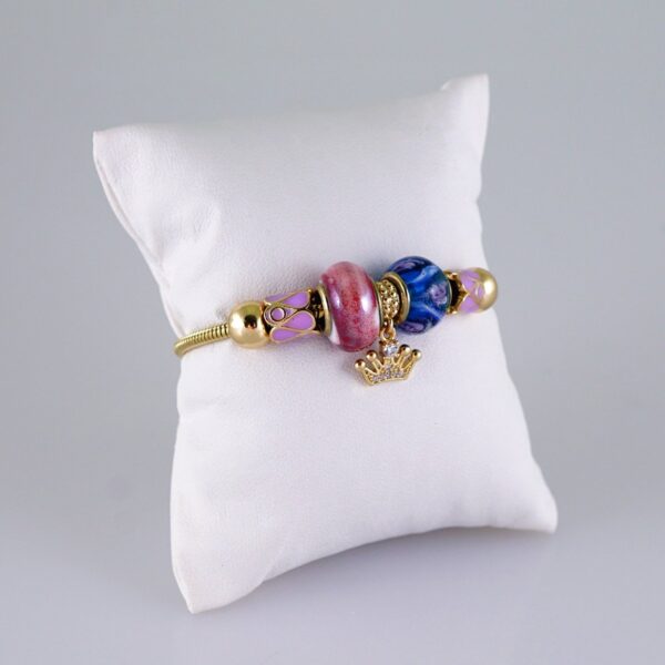 Women Bracelets/ Pulseras Dama/  Zircon Stone/  14K Real Color// B1109