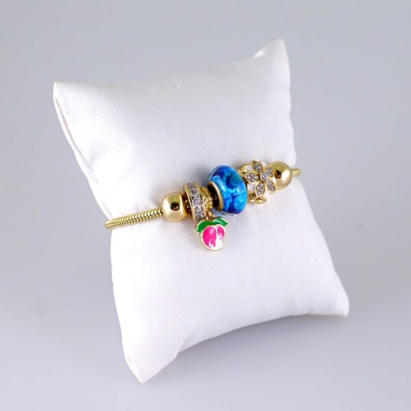 Women Bracelets/ Pulseras Dama/  Zircon Stone/  14K Real Color// B1110