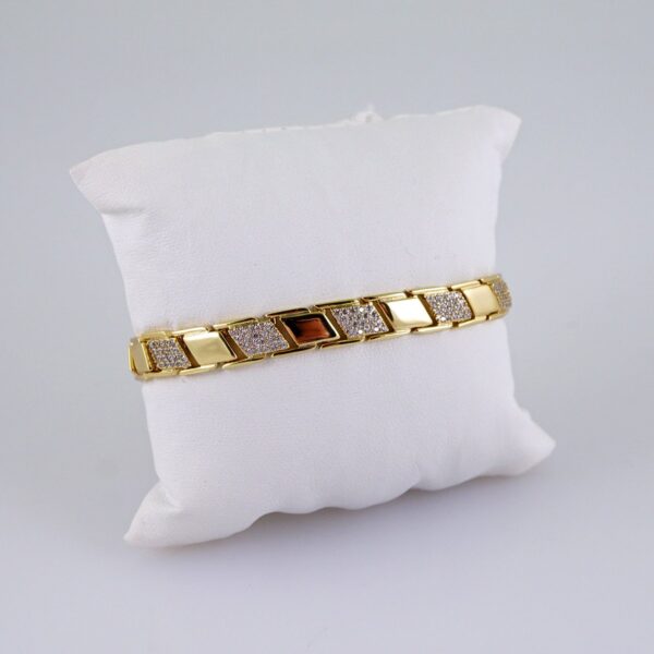 Women Bracelets/ Pulseras Dama/  Zircon Stone/  14K Real Color// B1113