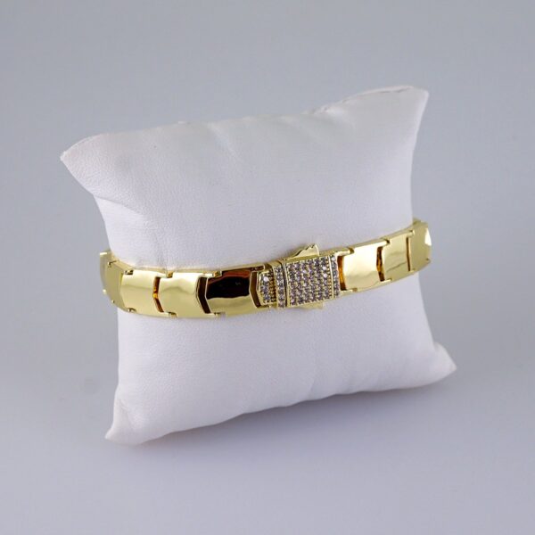 Bracelets/  Zircon Stone/  14K Real Color/  8mm/ Cierre Original// B1120