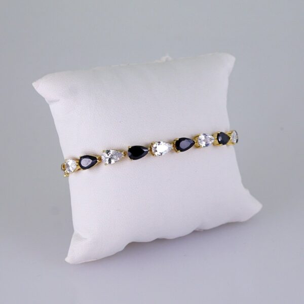 Women Bracelets/ Pulseras Dama/  Zircon Stone/  14K Real Color// B1126