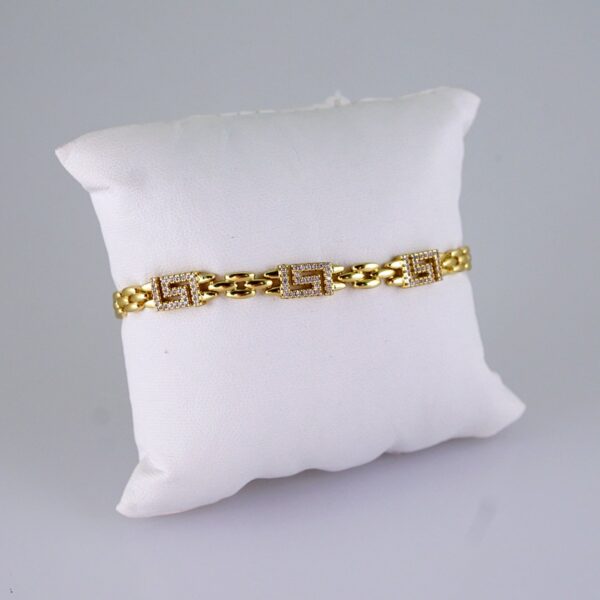 Women Bracelets/ Pulseras Dama/  Zircon Stone/  14K Real Color// B1127