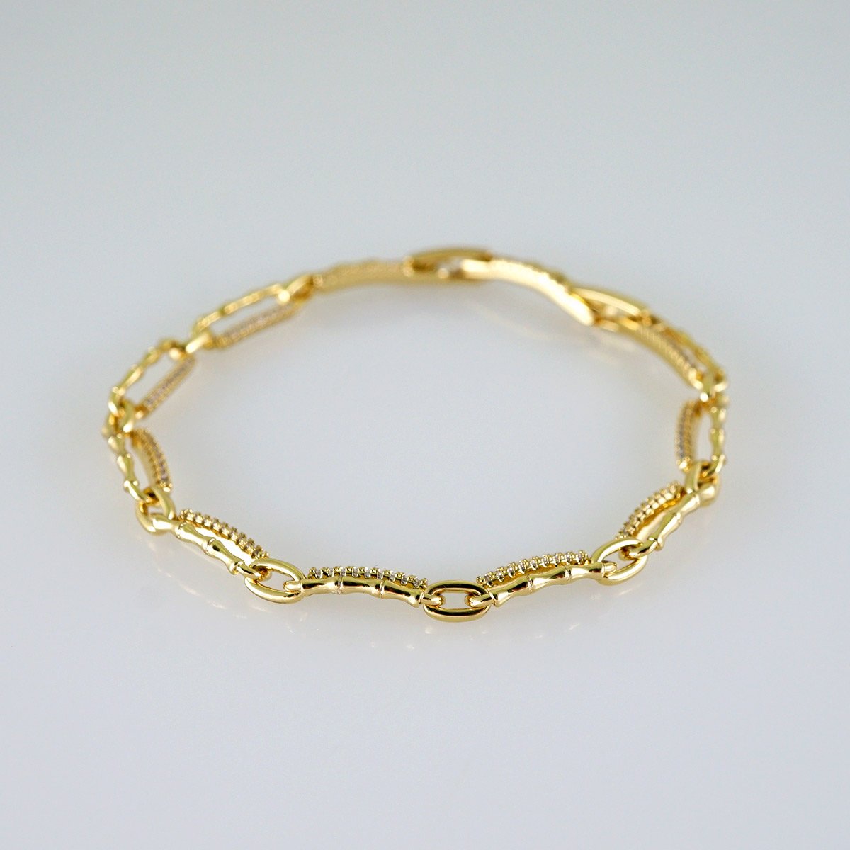 Women Bracelets/ Pulseras Dama/ Zircon Stone/ 14K Real Color// B1142 - Image 2